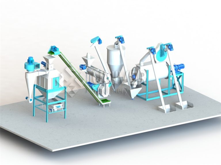 1-2tph animal feed plant
