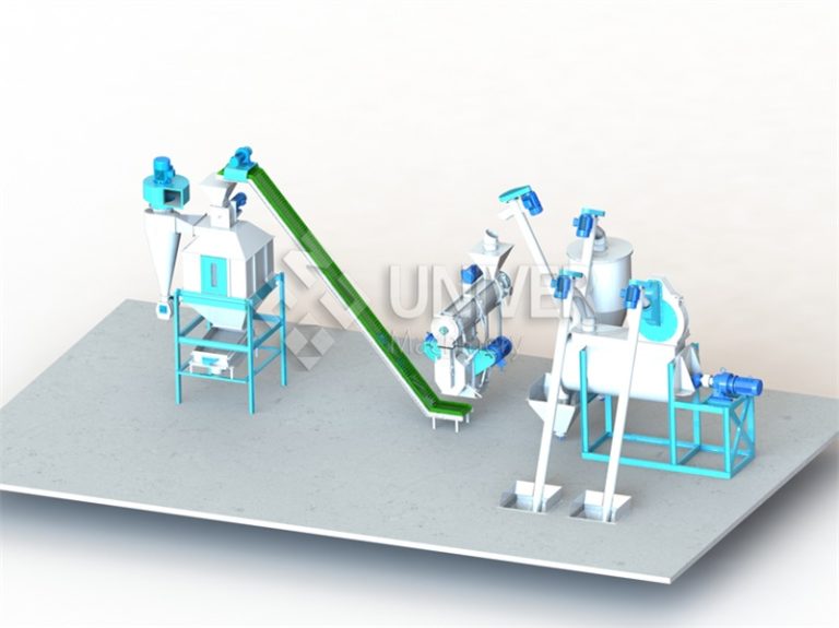 1-2tph animal feed plant
