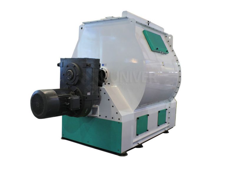 Single shaft paddle mixer