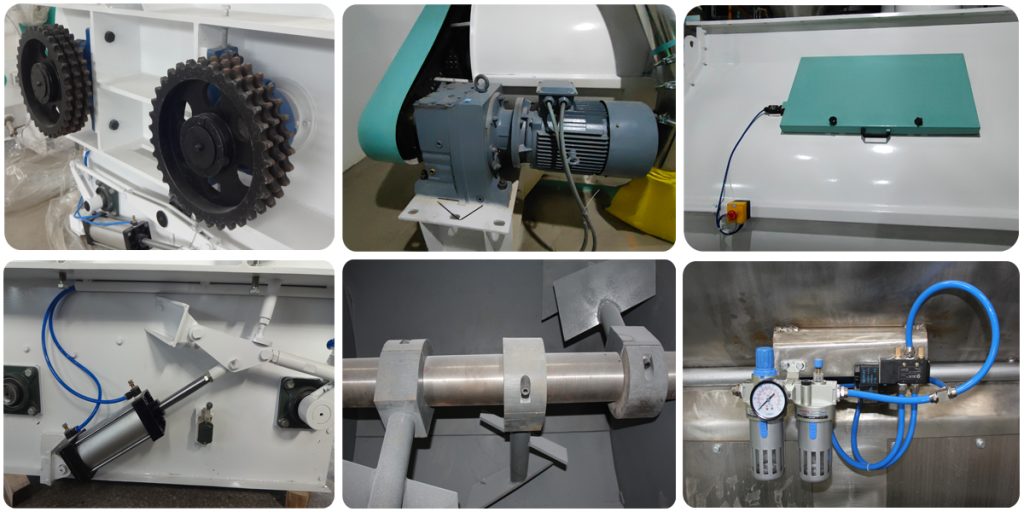 Double shaft paddle mixer details