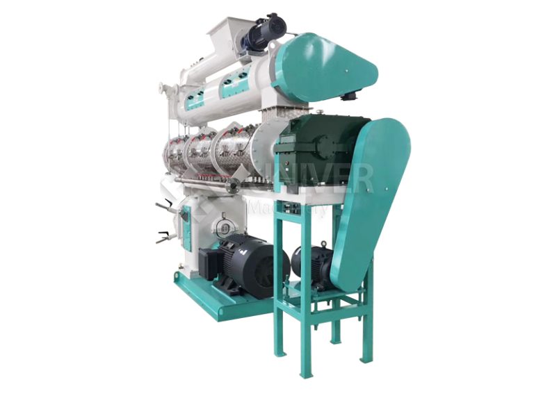 Gear-box aquatic pelllet mill